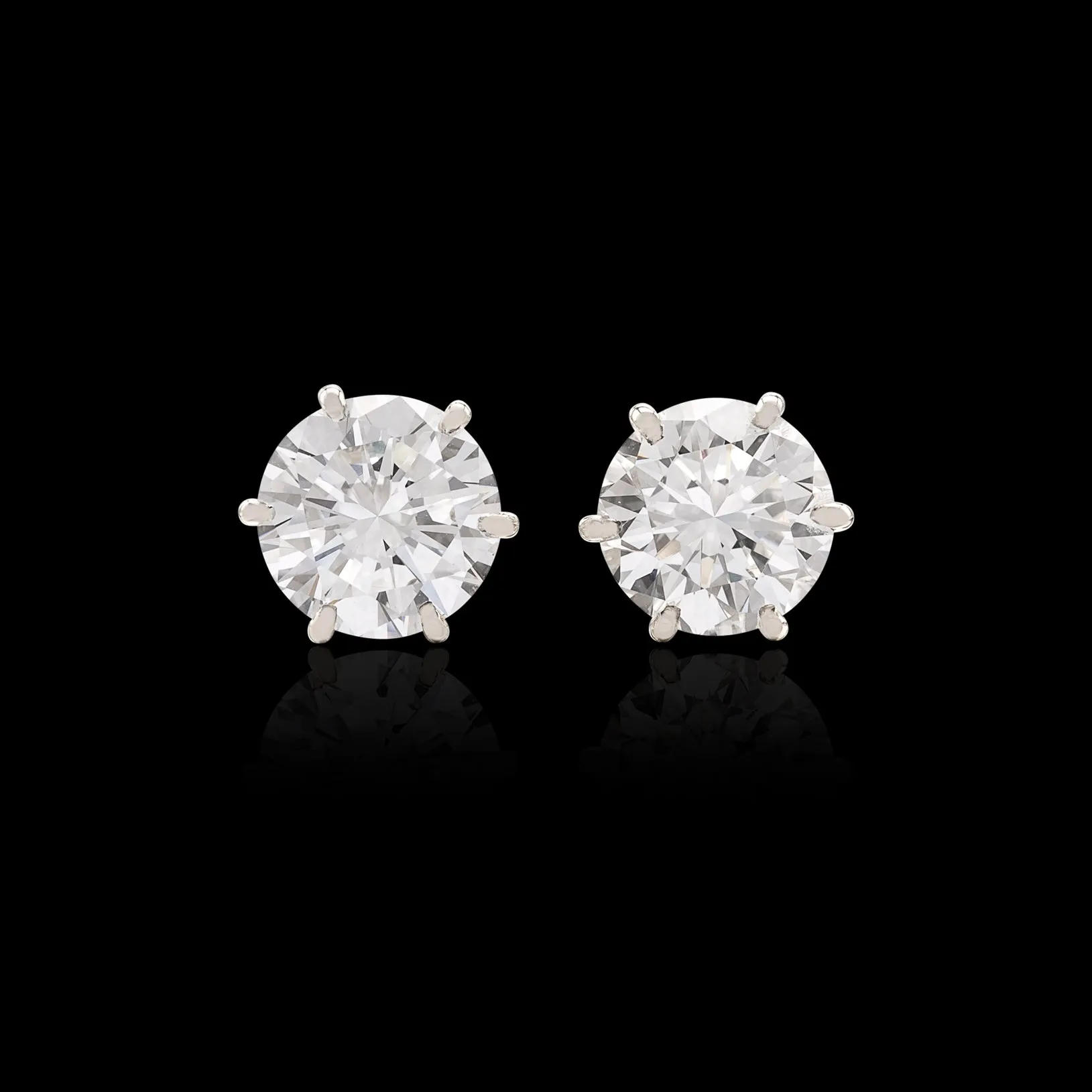 HRD 2.67-ct Diamond Solitaire Earrings