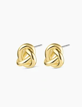 Infinity Knot Studs, Gold