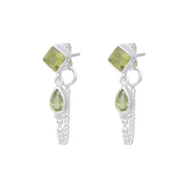 Kalani Sterling Silver Peridot Studs Earrings