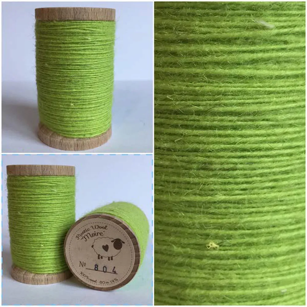 KEY LIME Hand Dyed Fat QUARTER Wool Fabric for Wool Applique and Rug Hooking