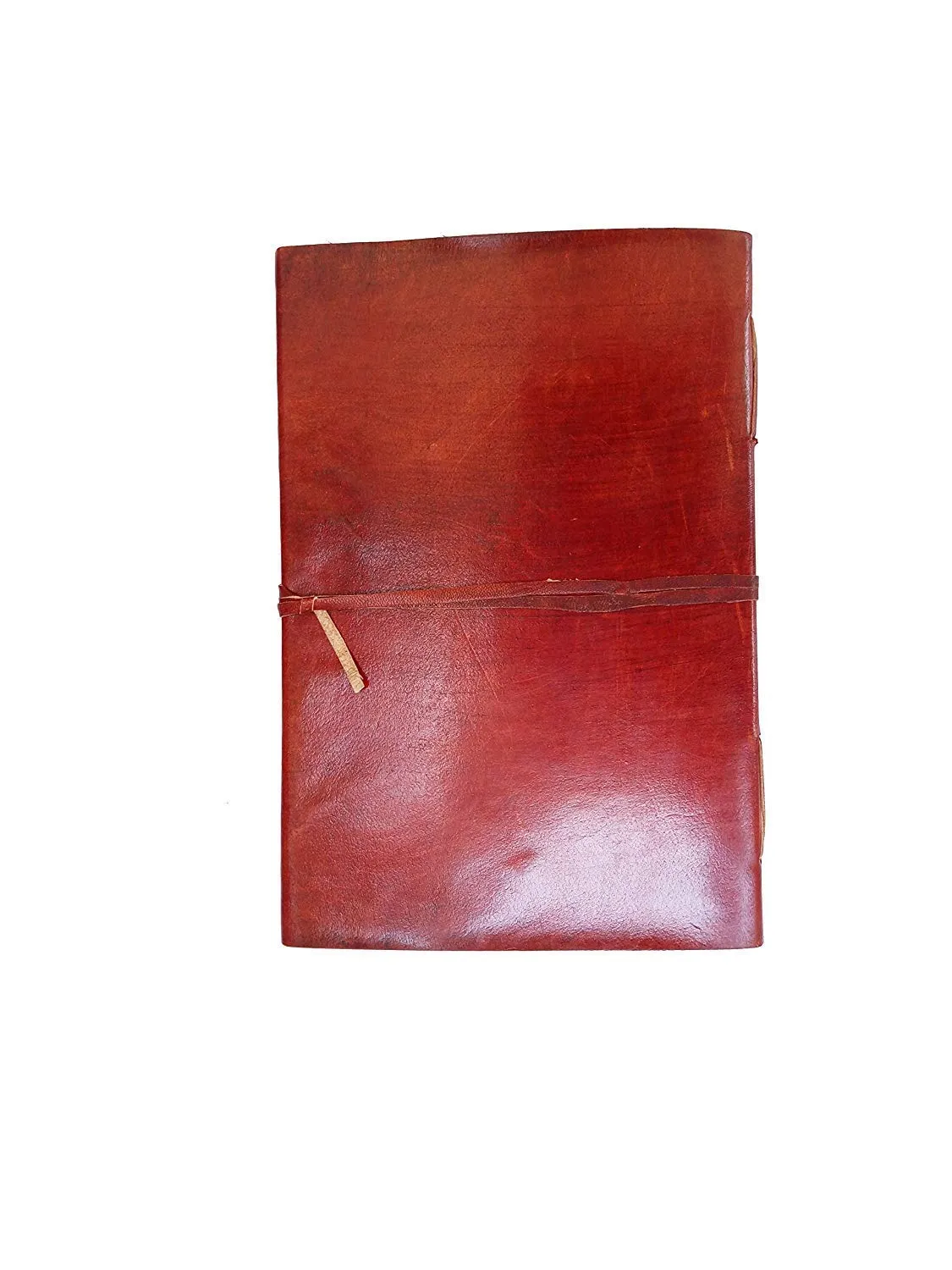 Large vintage Antique embossed leather journal