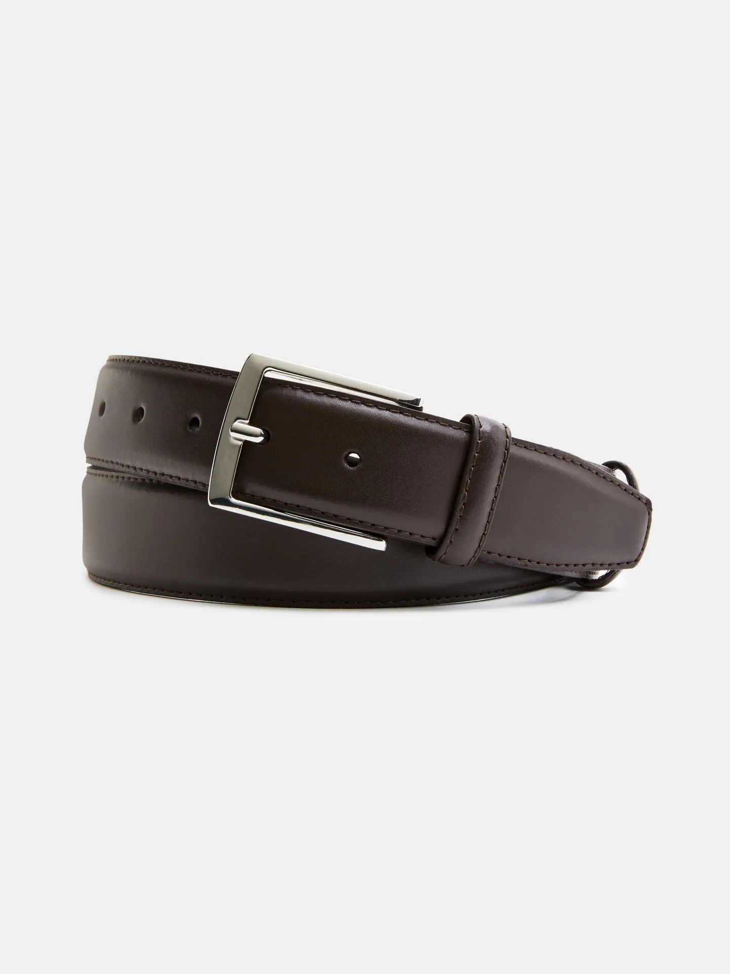 Leather Belt With Personalized Buckle