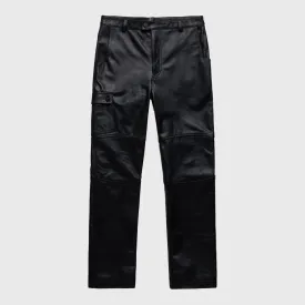 Leather Cargo Pant Black