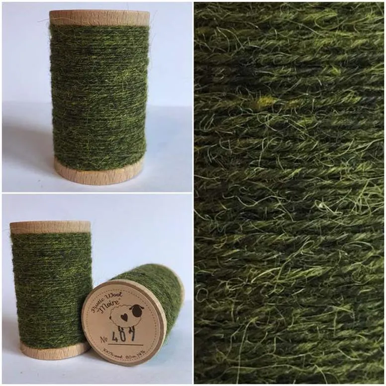 LICHEN Hand Dyed Wool Bundle for Wool Applique and Rug Hooking