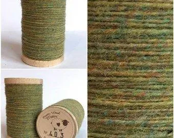 LICHEN Hand Dyed Wool Bundle for Wool Applique and Rug Hooking