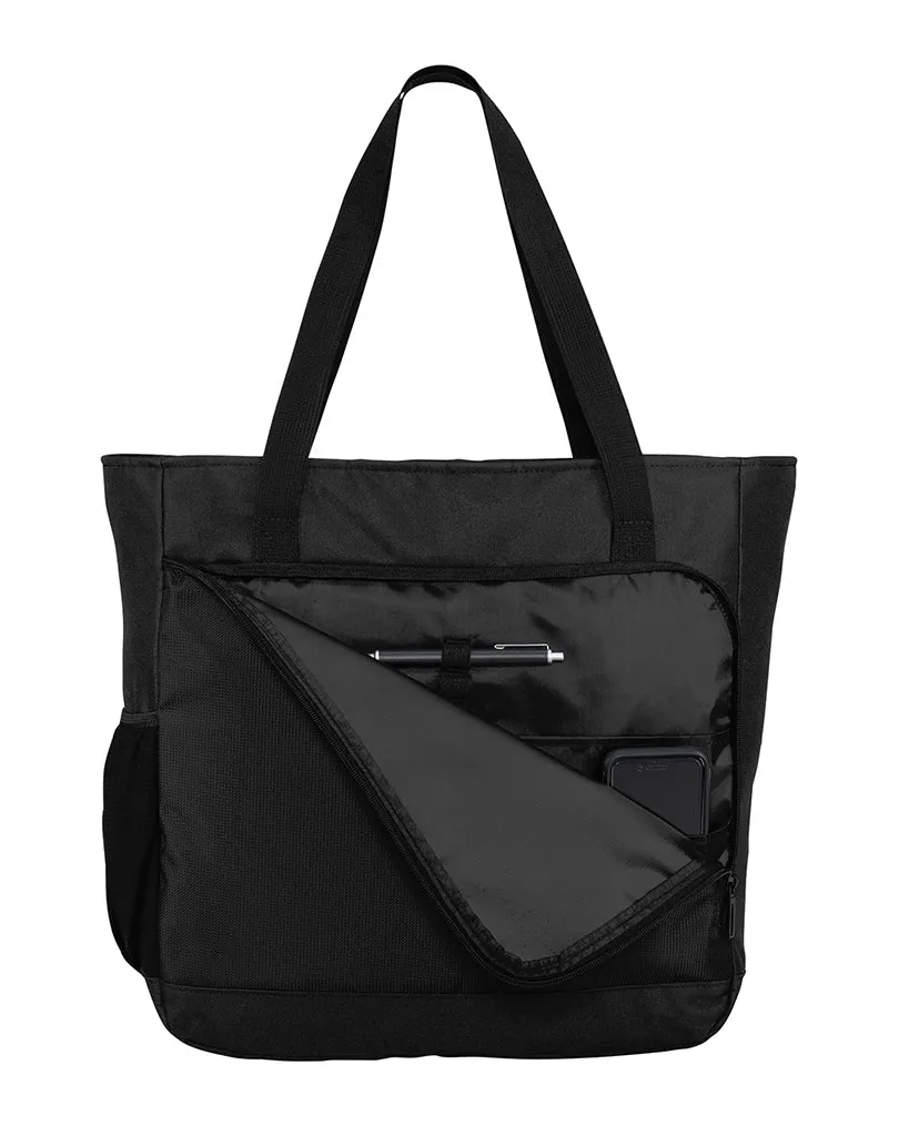 Luxury Poly Canvas City Tote with Laptop Sleeve