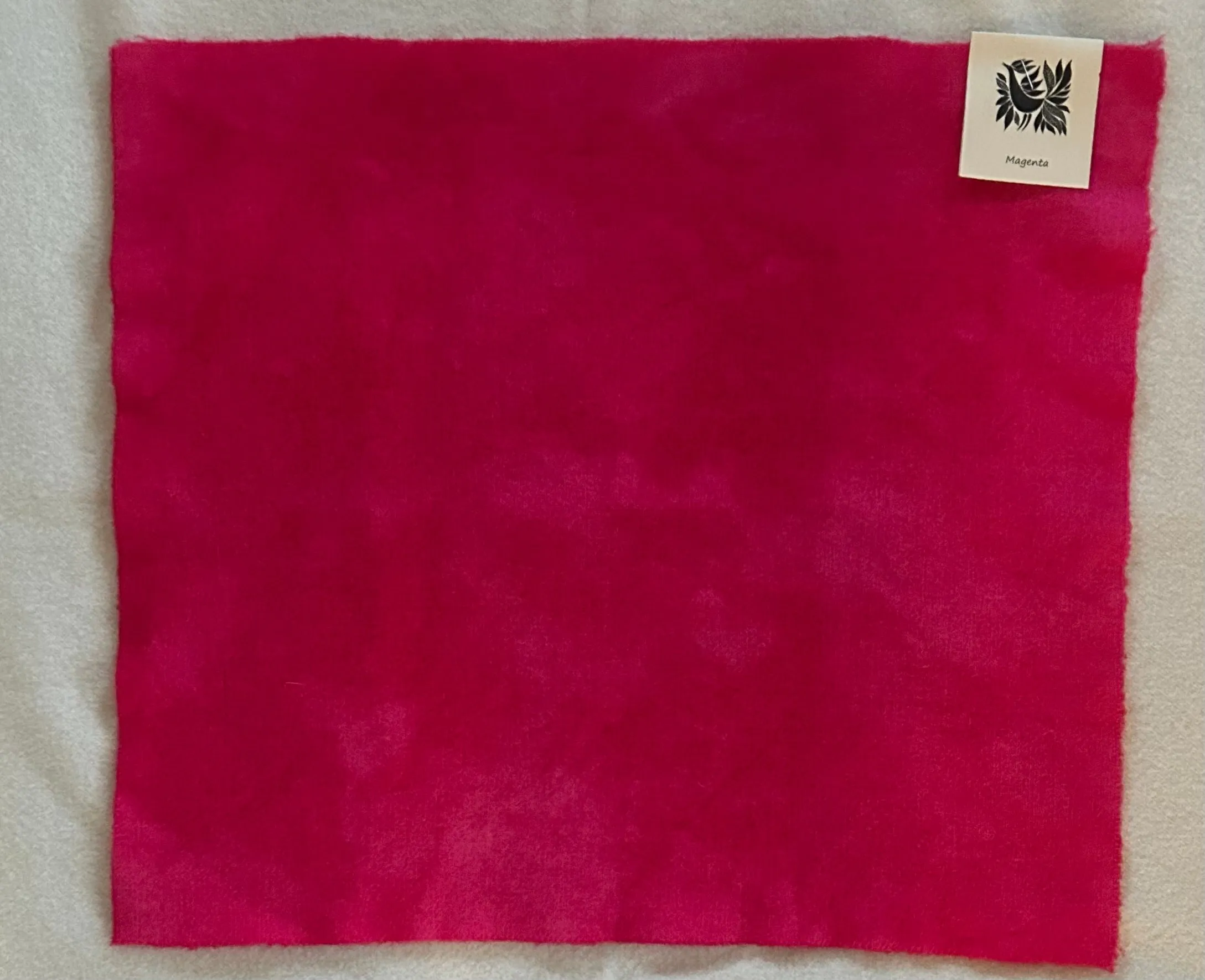 MAGENTA Hand Dyed Fat QUARTER Wool Fabric for Wool Applique and Rug Hooking