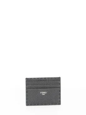 Men's Selleria Cardholder in Black | 7M0164AP3B