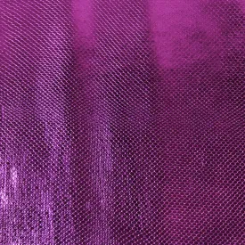 METALLIC PURPLE EMBOSSED SNAKE SOLID COW HIDE