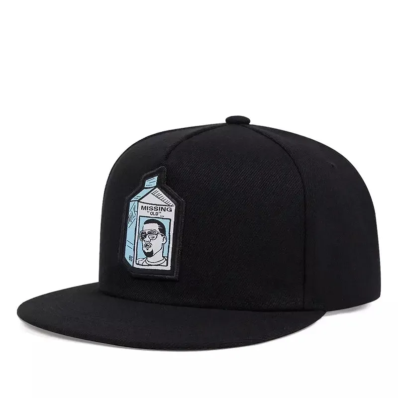 Missing Old Black Snapback Cap