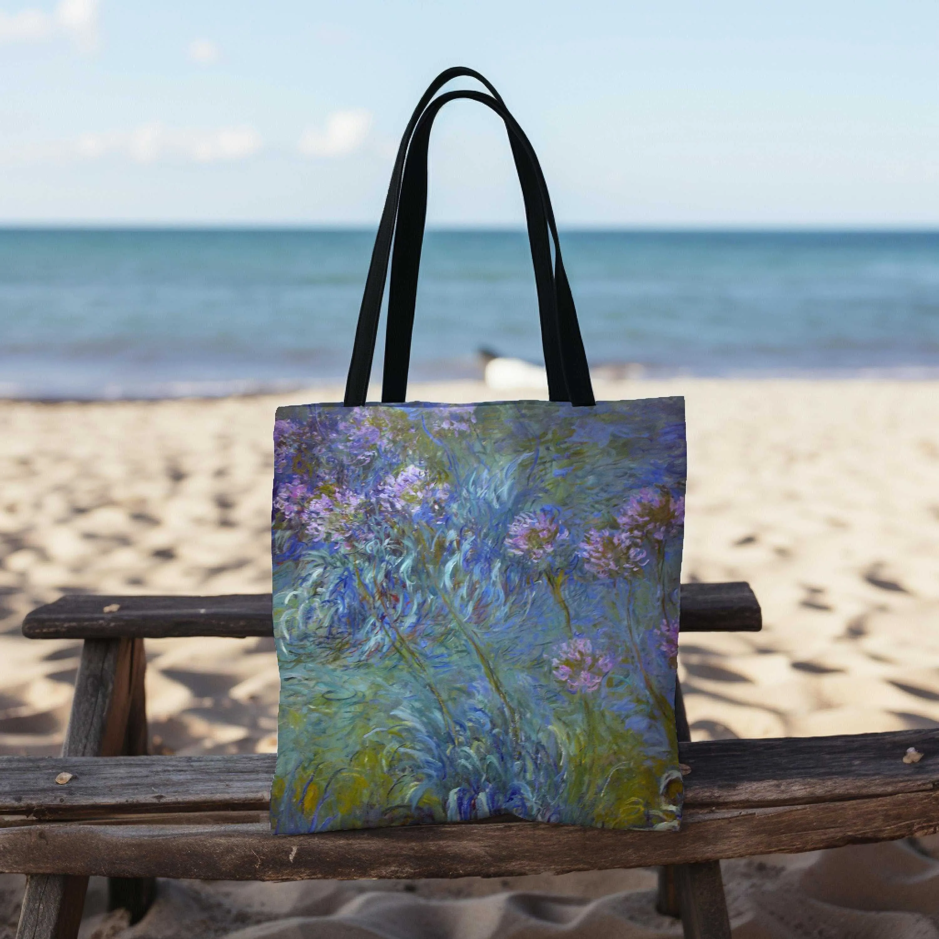 Monet Agapanthus Canvas Shopper Tote