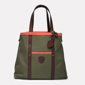 Oxford Tote (Green/Orange)