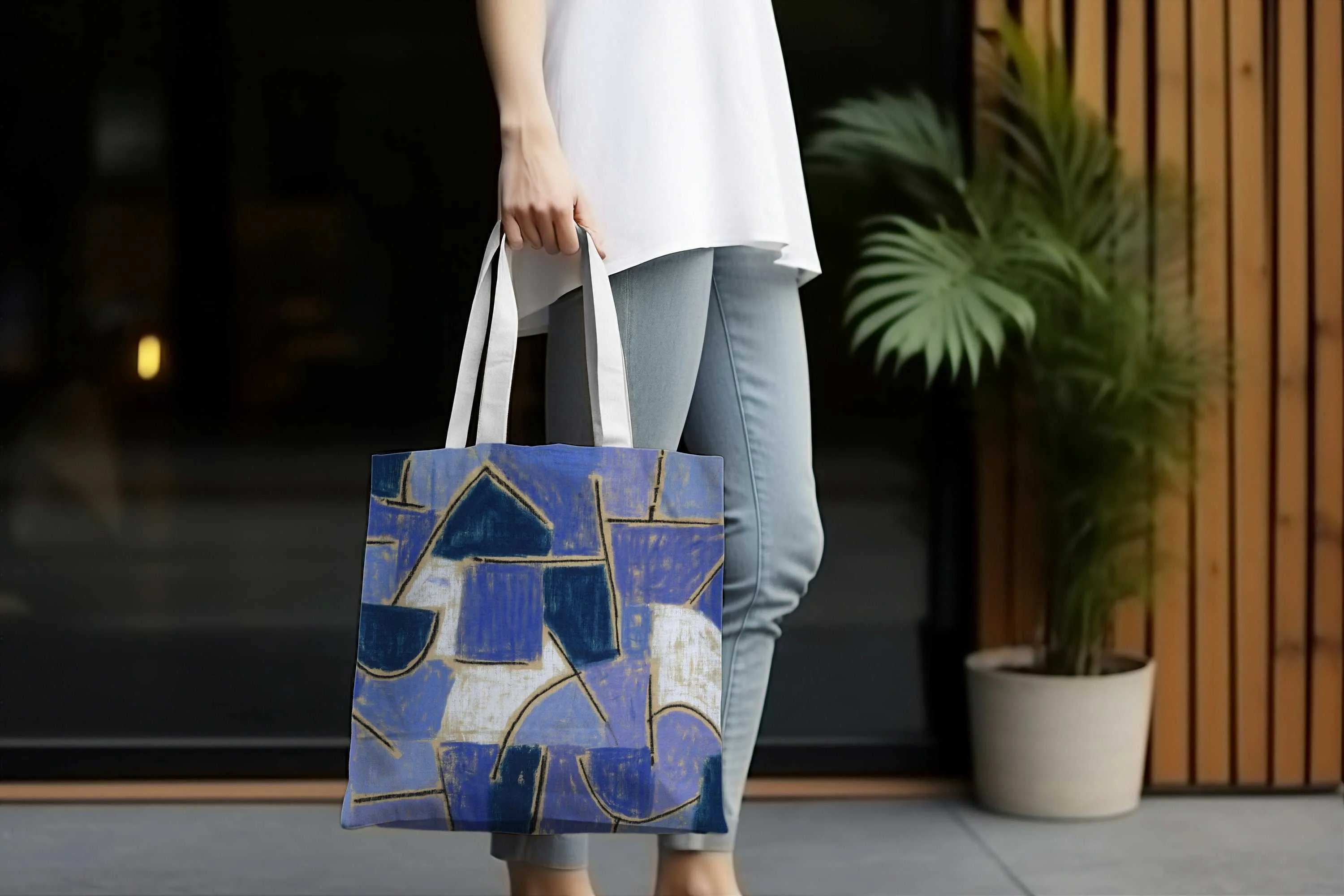 Paul Klee Blue Night Canvas Tote Bag