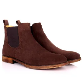 Renato Dullbecc Chelsea Coffee Suede Shoes