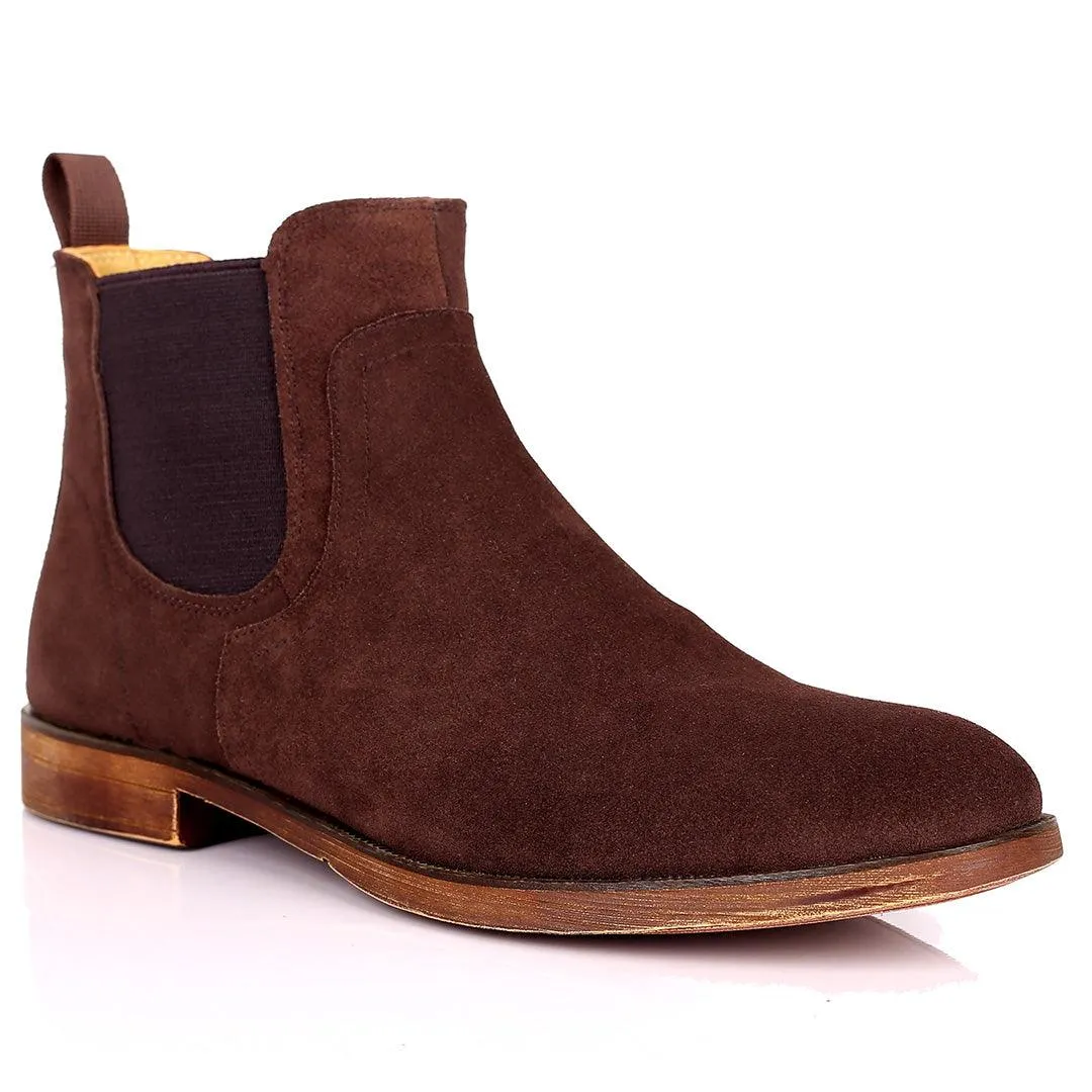 Renato Dullbecc Chelsea Coffee Suede Shoes