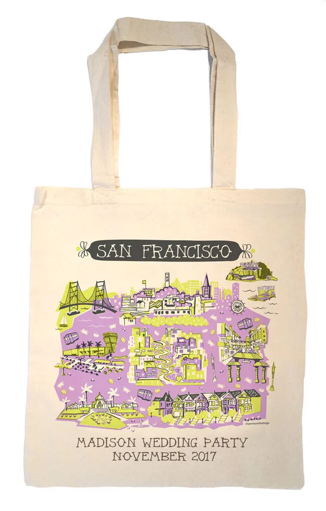 San Francisco Tote Bag-Wedding Welcome Tote