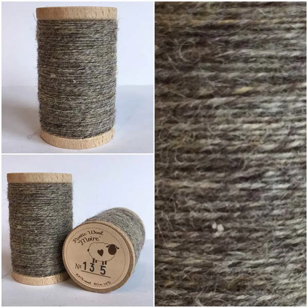 SAND DUNE Hand Dyed HALF YARD Wool Fabric for Wool Applique and Rug Hooking