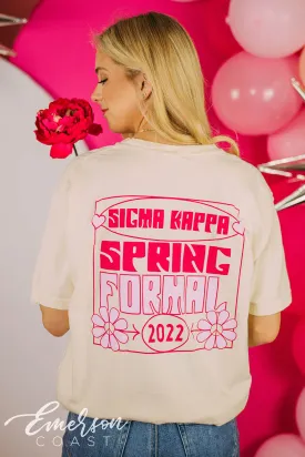 Sigma Kappa Floral Spring Formal T-shirt