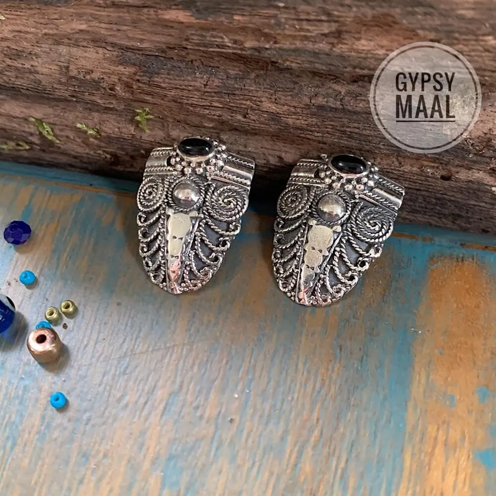 Silver Bug Ear Studs