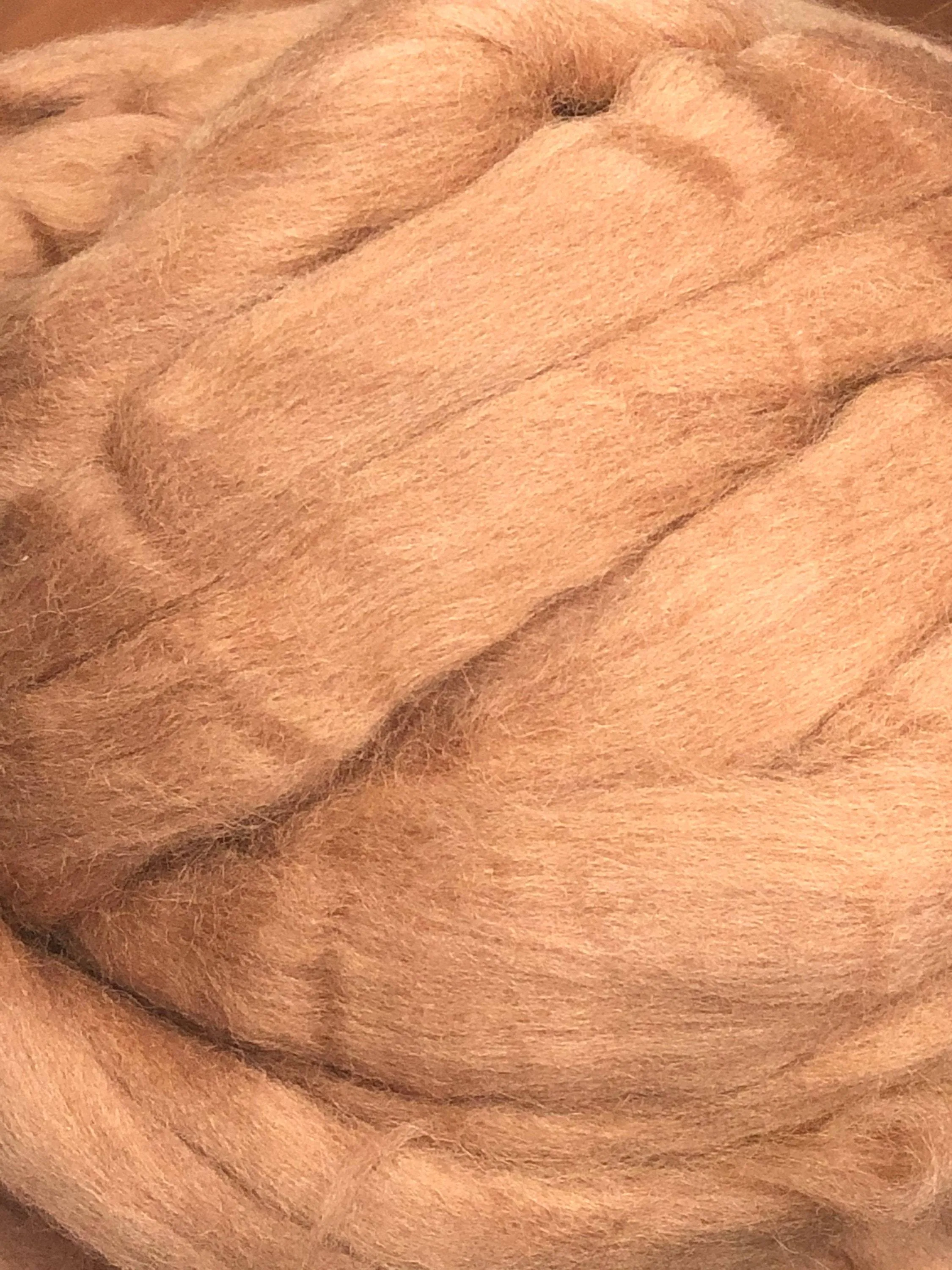 Skin Tone Felting Wool  Fawn Tan