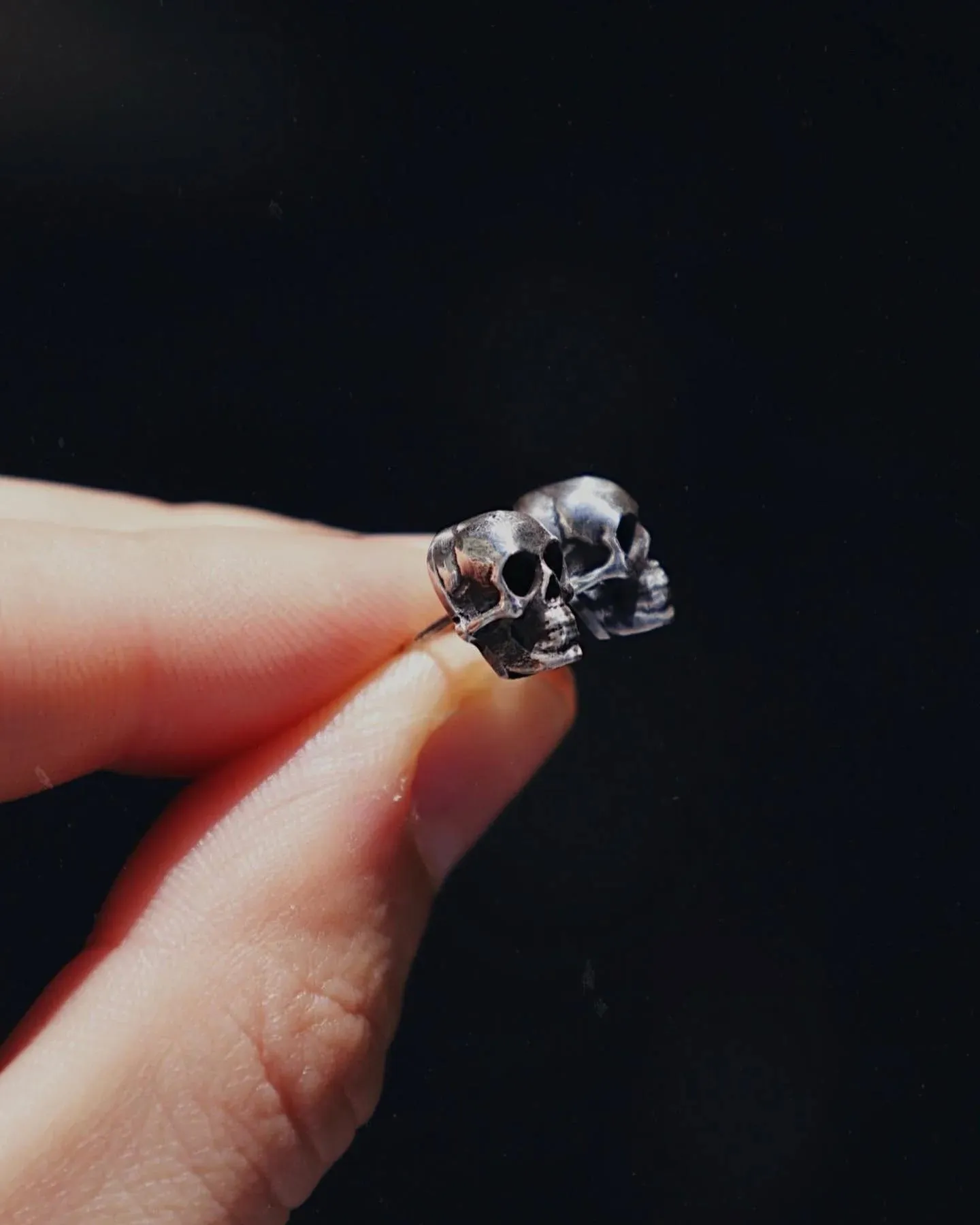 Skull Shape Gothic Style Studs For Women - 925 Sterling Silver Studs