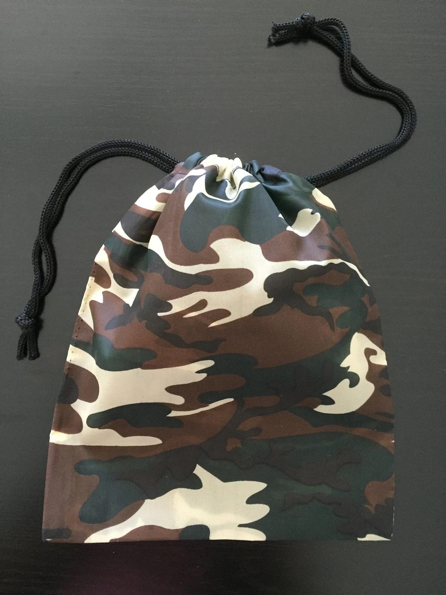 Small Camouflage Drawstring Bags