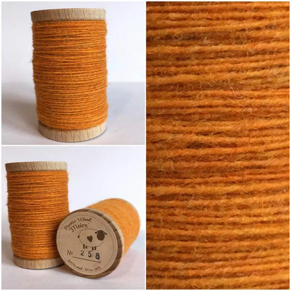 SOLID GOLD Hand Dyed Fat EIGHTH Wool Fabric for Wool Applique and Rug Hooking