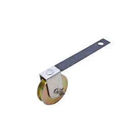 Straight Spring Tension Roller Assembly With 1 Inch Steel Wheel For Sliding Screen Door