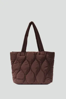 STREET LEVEL QUILTED HOURGLASS TOTE