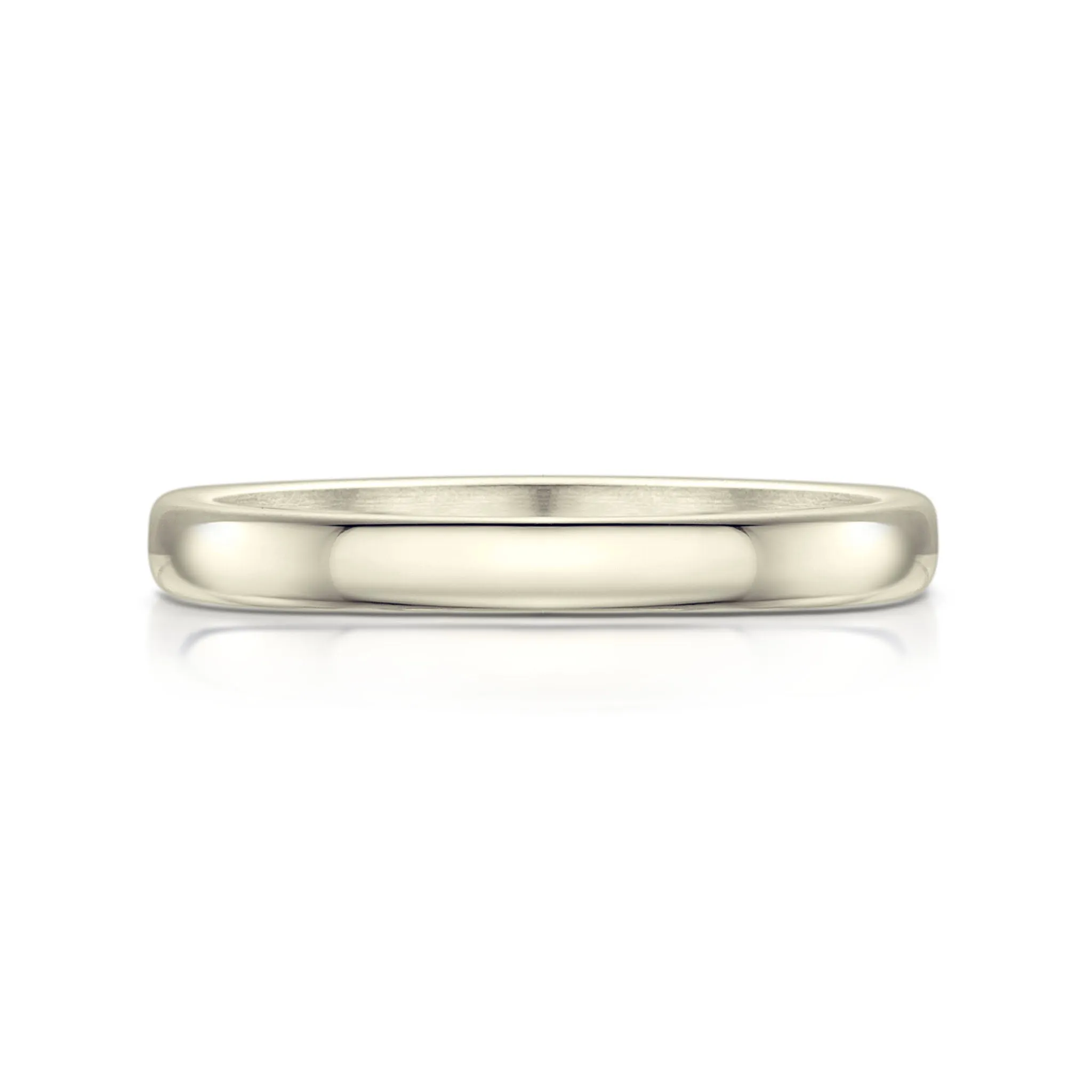 Traditional 2.5mm Wedding Ring in 9ct White Gold