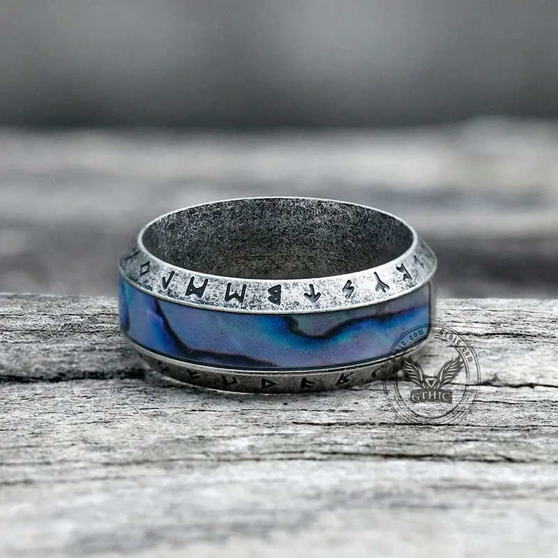 Tree Of Life Stainless Steel Shell Viking Ring