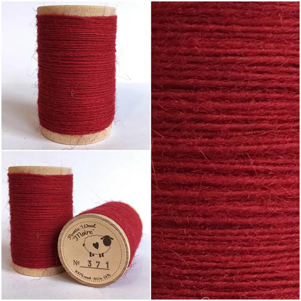 TURKEY RED Hand Dyed Fat EIGHTH Wool Fabric for Wool Applique and Rug Hooking