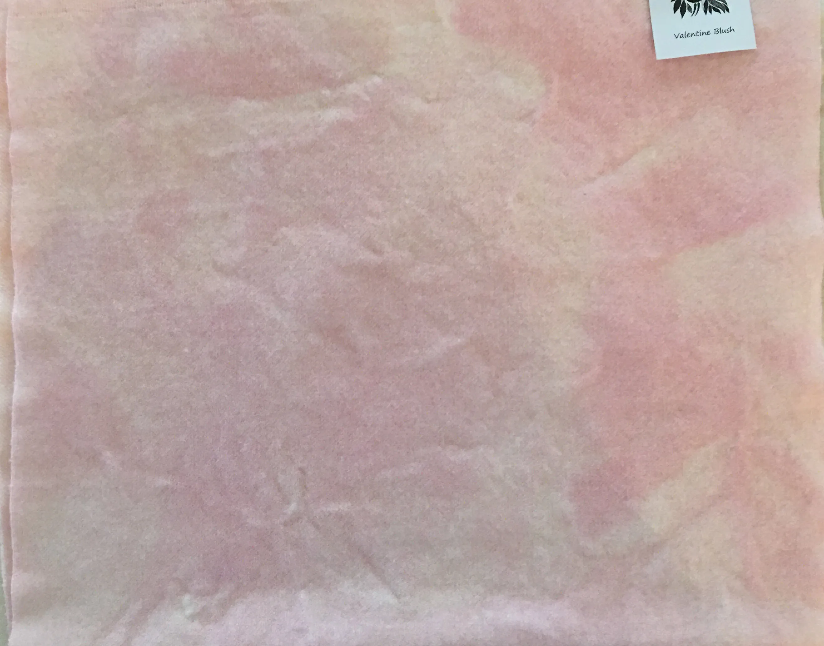 VALENTINE BLUSH Hand Dyed HALF YARD Wool Fabric for Wool Applique and Rug Hooking