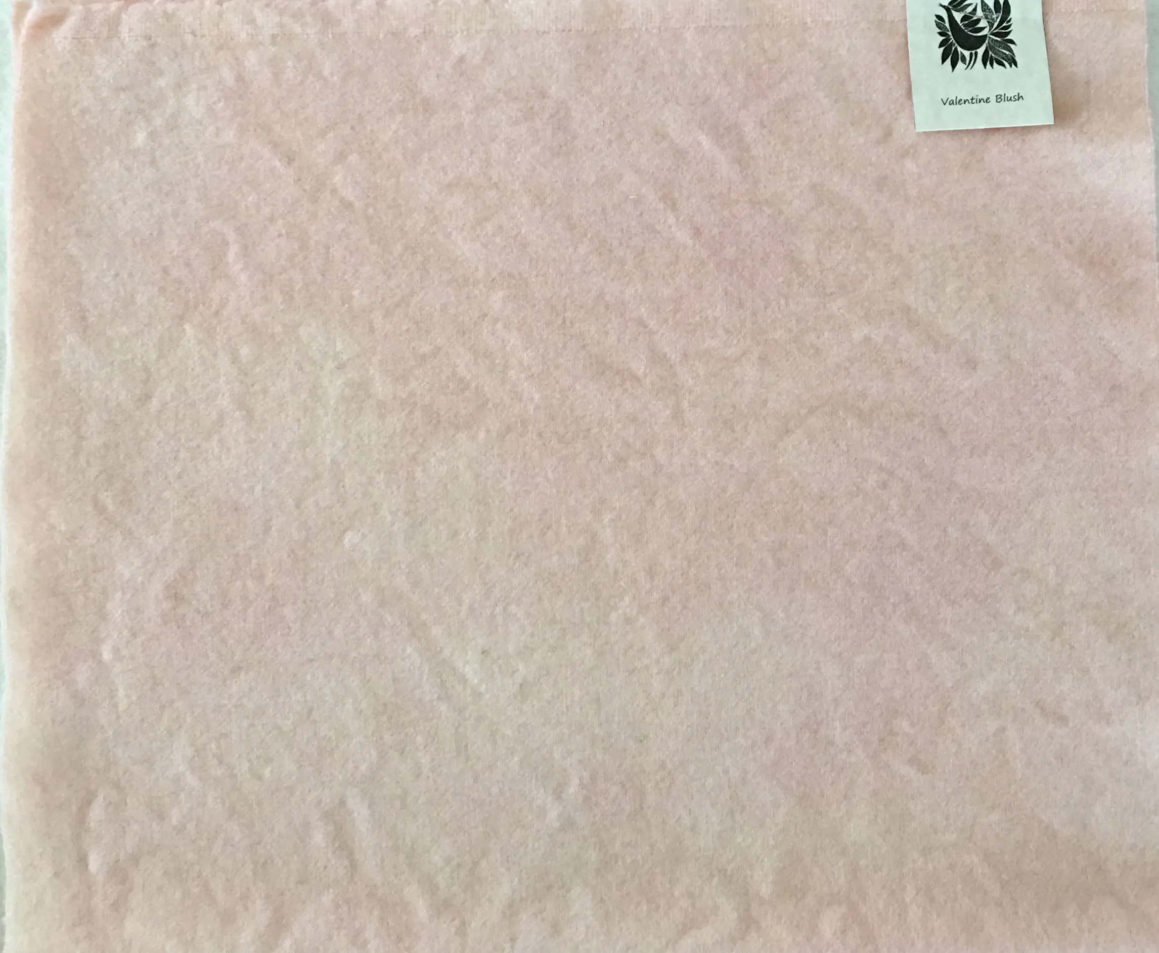 VALENTINE BLUSH Hand Dyed HALF YARD Wool Fabric for Wool Applique and Rug Hooking