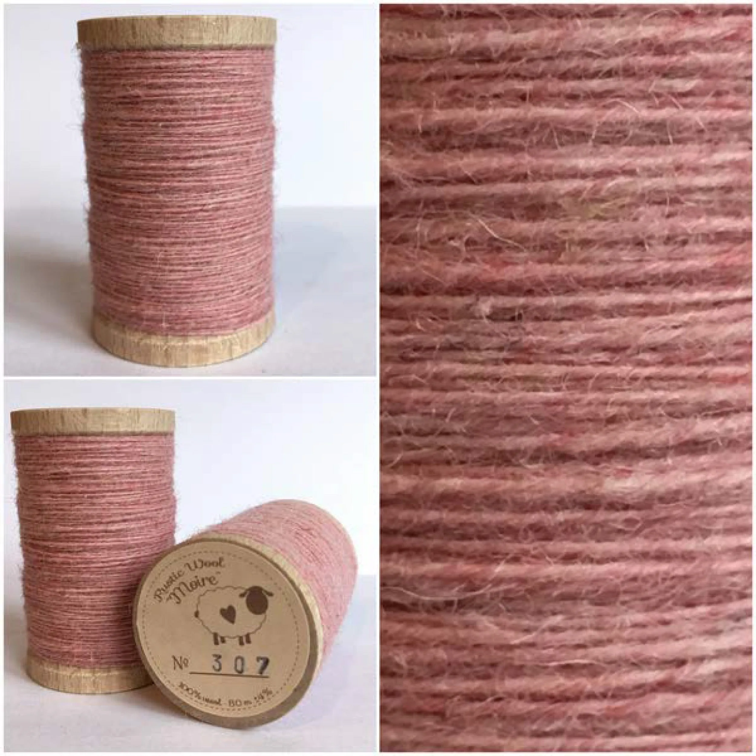 VALENTINE BLUSH Hand Dyed HALF YARD Wool Fabric for Wool Applique and Rug Hooking