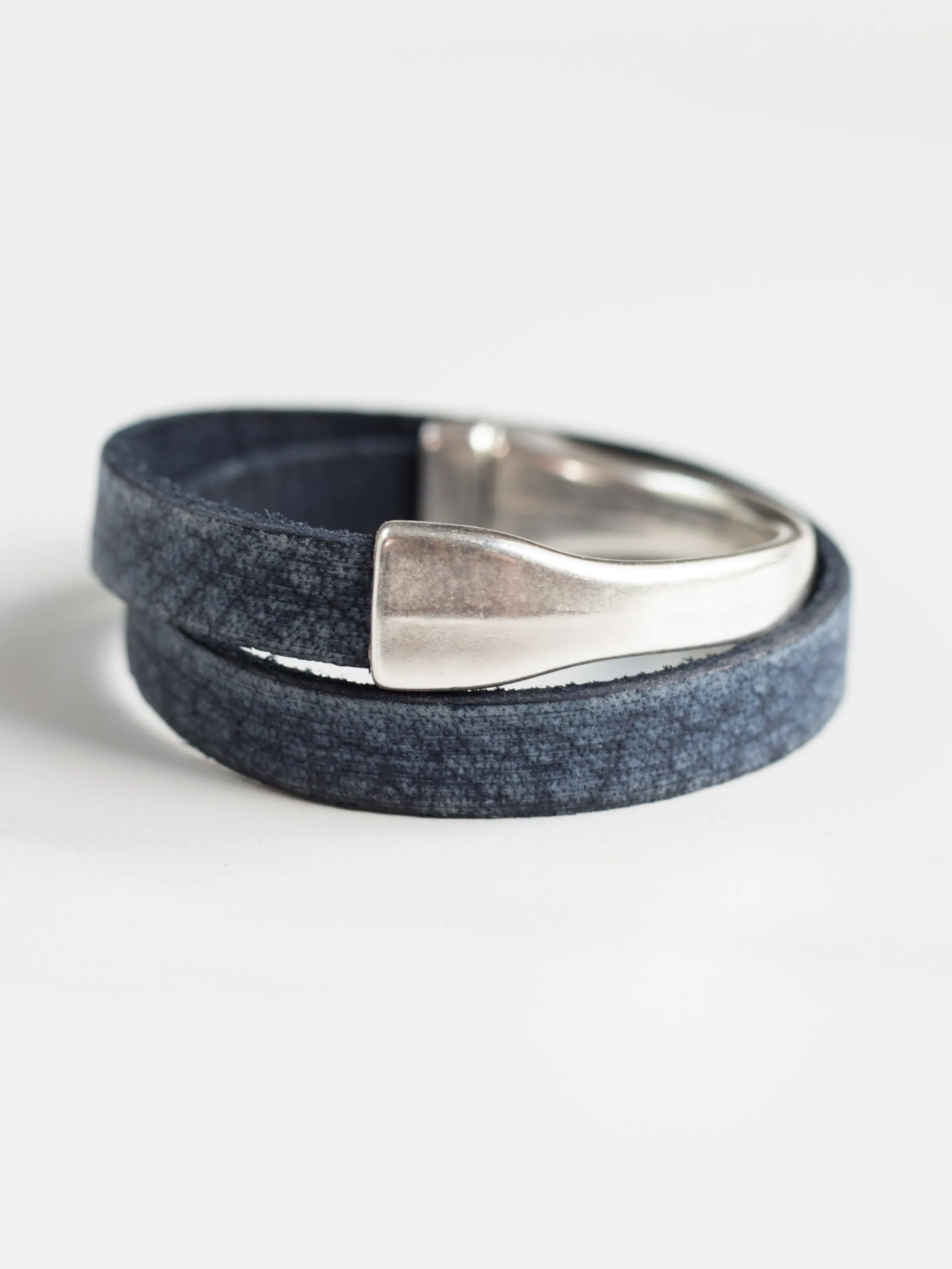 Vintage Navy Wrap Bracelet